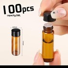100pcs 5ml Empty Glass Essential Oil Bottles - Perfect For Samples   Storage