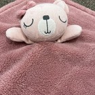 Chickpea Baby Bear Pink Fleece Lovey Security Blanket Plush