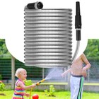 Stainless Steel Metal Garden Water Hose Pipe Flexible Lightweight Connector