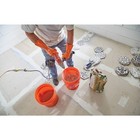 5 Gallon Plastic Utility Buckets Orange Heavy Duty Pails All Purpose 3 6 Pack