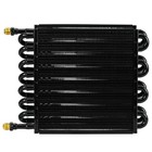 Universal 1 2  Transmission Cooler Aluminium Alloy Tube   Fin 16 Pass Black