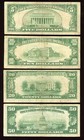 1929 National Bank Notes Set Federal Reserve Notes  5  10  20  50 Brown Seal