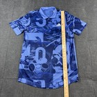 Adidas Shirt Mens M Tennis Blue Fusion Polo Aeroready Club Graphic Climalite