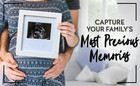 Sonogram Photo Display   White Ultrasound Frame   Pregnancy Gift For First-time 