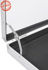Aluminum Glass Display Case For Cards  Xl Table Top  Lockable  Portable