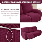 1-3seat Suede Jacquard Elastic Recliner Sofa Cover Stretch Couch Slipcover