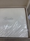 Cr Gibson Wedding Guest Book Embossed White With Silver Script New In Plastic