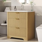Garvee 30  Bathroom Vanity With Sink bathroom Sink Cabinet With 2 Drawers New