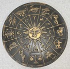 Vintage Zodiac Wall Hanging Plaque All 12 Signs 16 5  Wide Retro Home Decor