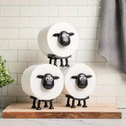 1 Pc Cute Sheep Toilet Paper Holder Cartoon Bathroom Decor Standalone