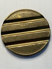 Rare Brass Bullwinkles Arcade Token Old With Slots grooves On Reverse  un6