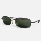 Calvin Klein 158s 590 Sunglasses Black Frame With Green Lenses