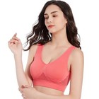 Sport Bra Padded Women Crop Top Running Yoga Fitness Sport Seamless Vest Tank Us