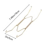 6 Pcs Spring Style 8 Inch Plate Tray Wire Hanger Holders Invisible Wall Decor