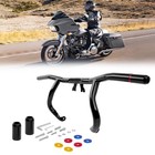 Front Engine Guard Flat-out Crash Bar For Harley Touring Road Glide Street Glide