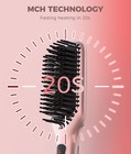 Pro Ceramic Ionic Hair Straightener Brush For Home Salon   Mch Fast 20s Heati   