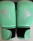 Adidas Kick Boxing Training Gloves Speed 50 Adisbg50 12 Oz Lime Mint Silver