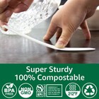 Biocean 100  Compostable No Plastic Knives 7in  Ivory White