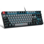 75  Mechanical Gaming Keyboard Blue Switch 87 Keys Led Backlit Tkl Wired New