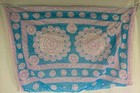 Sequined Belly Dancer Sarong Skirt Bollywood Blue