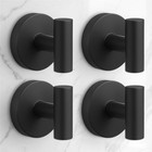 Heavy Duty Suction Cup Hooks For Glass 4 Pack Black