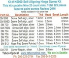 Self-aligning Screw Kit  k6000 For Eyewear Repair  Updated 2024