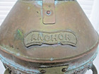 Vintage Authentic Brass Anchor Nautical Ship Buoy Lantern Lamp Maritime History