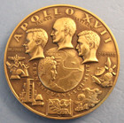 1972 Apollo 17 Bronze Medal By Medallic Art Co  N y  63mm 2 5