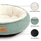 Love s Cabin Round Donut Cat And Dog Cushion Bed  20in Pet Bed Cats Or Small
