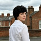 Women Black Short Fluffy Small Curly Wigs Textured Wavy Synthetic Full Wig Daily