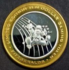 Fitzgeralds  999 Fine Silver  10 Casino Gaming Token Year 2000 Reno Nevada
