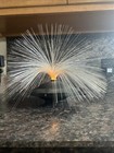 Vintage Retro Fiber Optic Ufo Table Lamp Light Rotating Works
