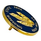 Vintage Dinosaur State Park Lapel Pin Rocky Hill Connecticut Travel Souvenir