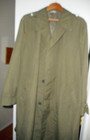 Vintage Cold War Era East German Officer Raincoat Sz Medium    