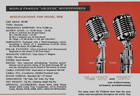 Vintage 1950 s Shure 55s Dynamic Cardioid Microphone W Cable Elvis 556s 55sw