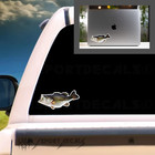 Bass Fish Fisherman Fishing Angler Sportsman Car Vinyl Decal Sticker 224