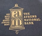 The Athens National Bank Blue Deposit Bag  1964 Athens  Ohio Vintage Canvas 