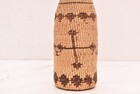 Atq Northern California Yurok  Karok Hupa Basket Woven Covered Bottle Circa 1900