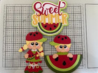 Summer Sweet Summer Watermelon Set Premade Paper Piecing Scrapbook Diecut 3d