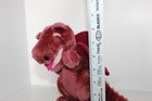 Vintage 1983 Dakin Dragon Burgundy Polyester Plush Stuffed Animal Toy