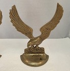 Vintage Solid Brass Eagle Bookends   Set Of 2