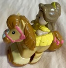 Little People Disney Princess Belle Klip Klop Horse Beauty   The Beast  Fisher P