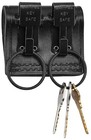 Black Leather Duty Belt With Key Holder  Officer Accessory For Law Enforcement