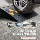 Rubber Curb Ramp 19 7 x11 8 x4 25  Driveway Ramp For Curb 33069lbs 15ton