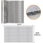 Vuaohiy 59 x8ft Double Reflective Aluminum Bubble Insulation Film Rv Window Gara