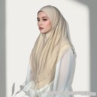 Instant Headscarf Women Muslim Solid Color Hijab Shawl Wrap Turban Khimar Burka