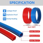 1 2 Inch Pex Tubing Plumbing Pipe  200ft Pex Pipe blue   Red Each 100ft 