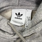 Adidas Men s Trefoil Hooded Fleece Pullover Sweatshirt Size M Gray Long Sleeves