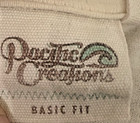Pacific Creations Vintage Hawaiian T-shirt Ivory Live Love Aloha Laie Hawaii M