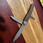 Vintage Rostfrei Altenbach Solingen Germany Folding Knife Wooden Scales Antique